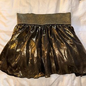 Gold shimmery skirt